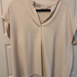 MELLODAY Soft Cream Blouse